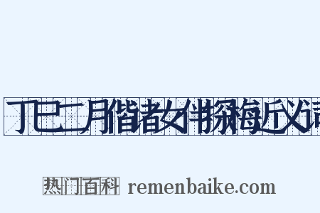 丁巳二月偕诸女伴探梅近义词是什么意思的图片